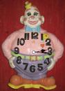 Porcelain Clown Clock. (click to zoom)