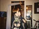 1996. Harley cat and Daniel. (click to zoom)