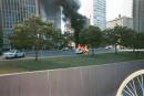 Cab on fire. (click to zoom)