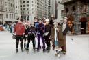 Skaters gathering at Daley Plaza. (click to zoom)
