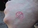 Smiley hand stamp for $5 admission. (click to zoom)