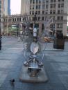 Suite Home Chicago. Metal bird throne. Outside Tribune tower. (click to zoom)