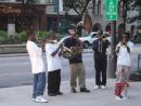 Street performer brass band. (click to zoom)