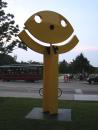 Yellow football head stick figure. (click to zoom)