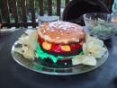 Simulated burger cake. (click to zoom)