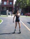 Kelly almost looking like a real blader. (click to zoom)
