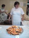 Baklava (finely layer honey pastry) and chef. (click to zoom)