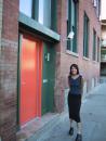 MTV's Real World Chicago house, orange door and Kelly. (click to zoom)