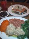 Vegetarian dinners at Blind Faith. (click to zoom)