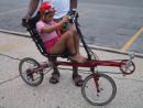 Collapsible recumbent bike. (click to zoom)