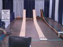 International Model and Hobby Expo: Pinewood derby. (click to zoom)