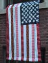 Home quilted American flag. (click to zoom)