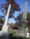 Graceland Cemetery: Obelisks. Hull and Burr. (click to zoom)