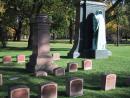 Graceland Cemetery: Only male statue in the place? (click to zoom)