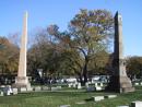 Graceland Cemetery: Obelisks. (click to zoom)