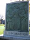 Graceland Cemetery: Monument with relief. Hutchinson. (click to zoom)