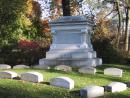 Graceland Cemetery: Monument. Otis family. (click to zoom)