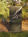 Graceland Cemetery: Modern monument. Ruth Page. (click to zoom)