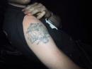 Halloween Nocturna at Metro: Louis Sullivan tattoo. (click to zoom)