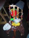 Redmoon Halloween ritual: Chair shrine. (click to zoom)