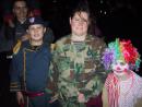 Redmoon Halloween ritual: Civil war general, marine, clown. (click to zoom)