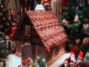 Chocolate Gingerbread house in Lincoln Square. (click to zoom)
