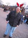 Lincoln Park Zoo: Man with antlers. (click to zoom)