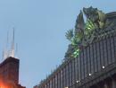 Harold Washington Library: Showing Sears tower and exterior ornaments. (click to zoom)