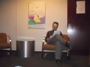 Spike Manton Show: Andrew preparing in green room. (click to zoom)