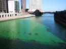 Saint Patrick's Day parade: Green river. (click to zoom)