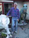 Ken Moeller in Libertyville builds dinosaurs. (click to zoom)
