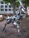 Steel goat sculpture. (click to zoom)
