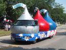 Vernon Hills Independence Day Parade: Hershey's Kissmobile. (click to zoom)