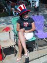 Evanston Independence Day parade: Patriot. (click to zoom)