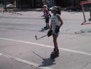 Evanston Independence Day parade: ETHS Girls Hockey. (click to zoom)
