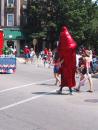 Evanston Independence Day parade: Mr. Fireworks. (click to zoom)