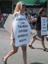 Evanston Independence Day parade: Ashcroft and Taliban oppose women's rights. (click to zoom)