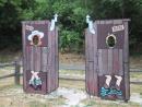 Donley's Wild West Town: Outhouses. (click to zoom)
