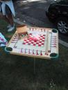 Andersonville giant yard sale: Game table. (click to zoom)