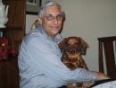 Thanksgiving: Gary and dachshund. (click to zoom)