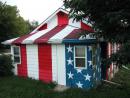 American Flag: House. Near Vernon Hills. (click to zoom)