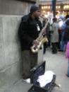 Street performer saxophonist. (click to zoom)