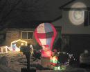 Suburban outdoor Christmas decorations. (click to zoom)