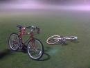 Bikes on foggy field. (click to zoom)