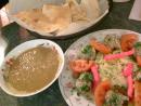 Falafel plate and lentil soup (click to zoom)