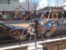 Bike based sculpture in Rogers Park. (click to zoom)