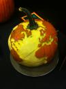 Earth pumpkin carving. (click to zoom)