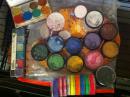 Various professional body paint kits. (click to zoom)