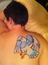 Jera's Pigeon Tattoos (click to zoom)