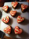 Heart cakes. (click to zoom)